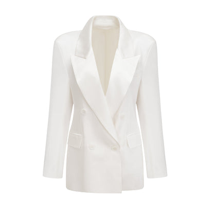 Sylvie white double-breasted blazer