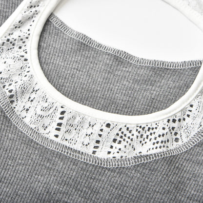 The Grey Mile-halterneck cropped sweatshirt