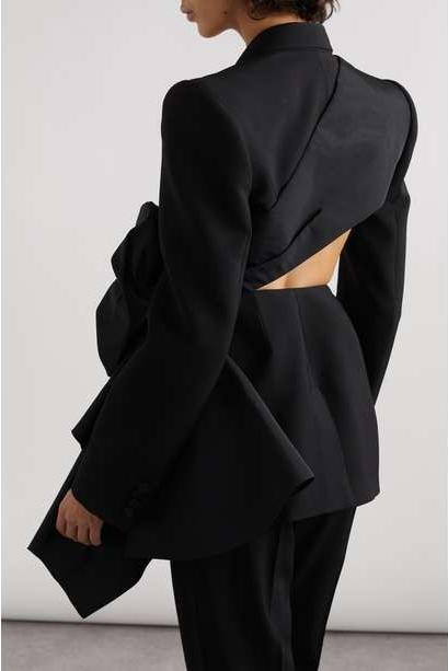 Layla Cut-out Bow-embellished Blazer