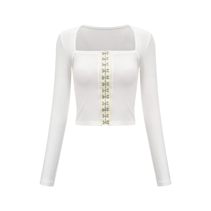 Dvora buckle-detail top