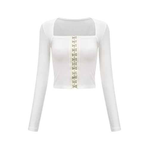 Dvora buckle-detail top