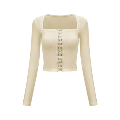 Weekend-buckle-detail top